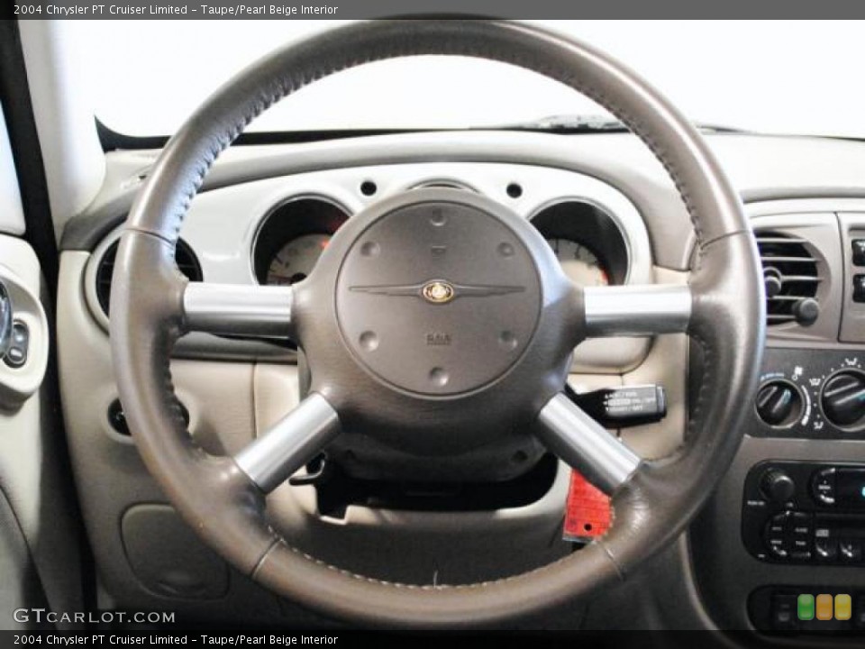 Taupe/Pearl Beige Interior Steering Wheel for the 2004 Chrysler PT Cruiser Limited #46968753
