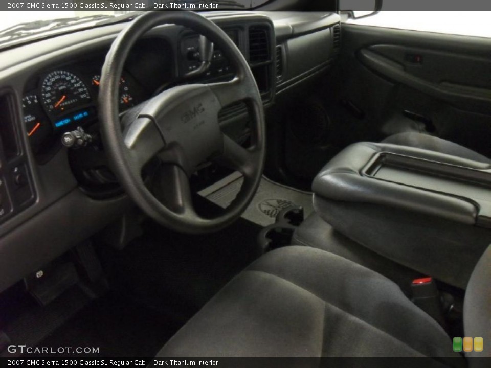 Dark Titanium Interior Prime Interior for the 2007 GMC Sierra 1500 Classic SL Regular Cab #46969248