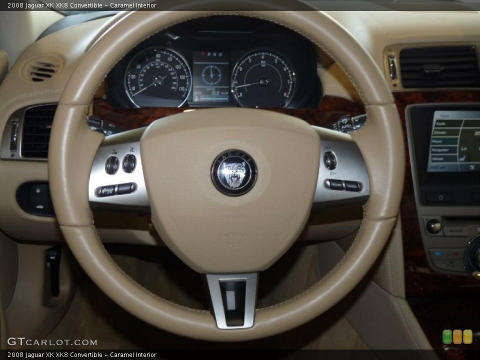 Caramel Interior Steering Wheel for the 2008 Jaguar XK XK8 Convertible #46969629