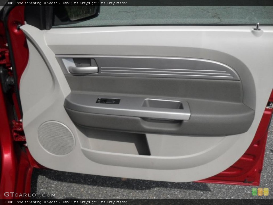 Dark Slate Gray/Light Slate Gray Interior Door Panel for the 2008 Chrysler Sebring LX Sedan #46970748