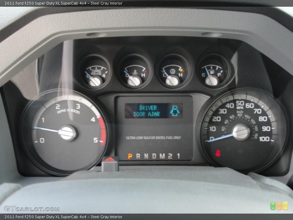 Steel Gray Interior Gauges for the 2011 Ford F250 Super Duty XL SuperCab 4x4 #46971303