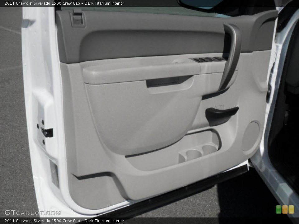 Dark Titanium Interior Door Panel for the 2011 Chevrolet Silverado 1500 Crew Cab #46971426