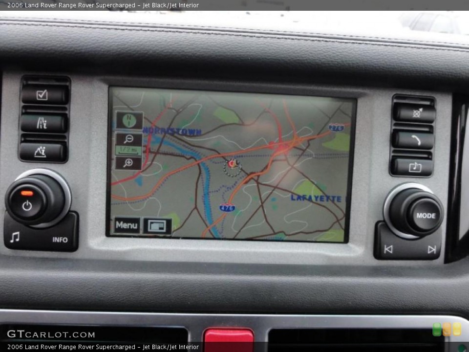 Jet Black/Jet Interior Navigation for the 2006 Land Rover Range Rover Supercharged #46972410
