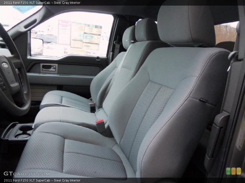 Steel Gray Interior Photo for the 2011 Ford F150 XLT SuperCab #46972461