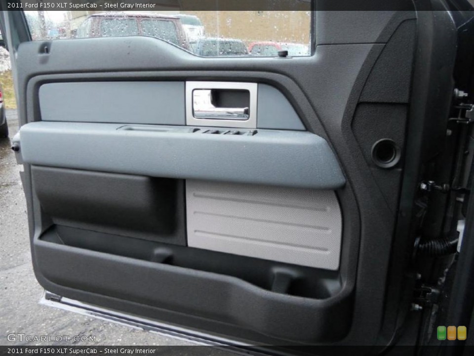 Steel Gray Interior Door Panel for the 2011 Ford F150 XLT SuperCab #46972524