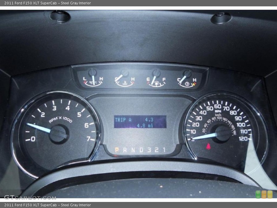 Steel Gray Interior Gauges for the 2011 Ford F150 XLT SuperCab #46972578