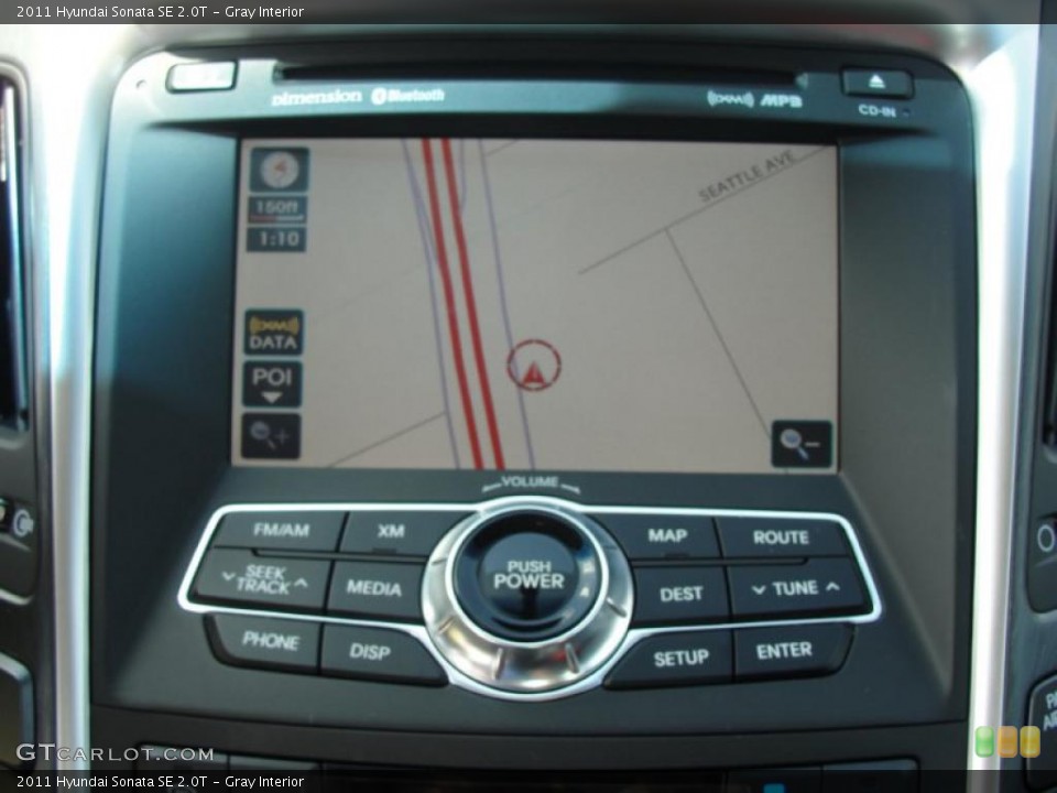 Gray Interior Navigation for the 2011 Hyundai Sonata SE 2.0T #46972965