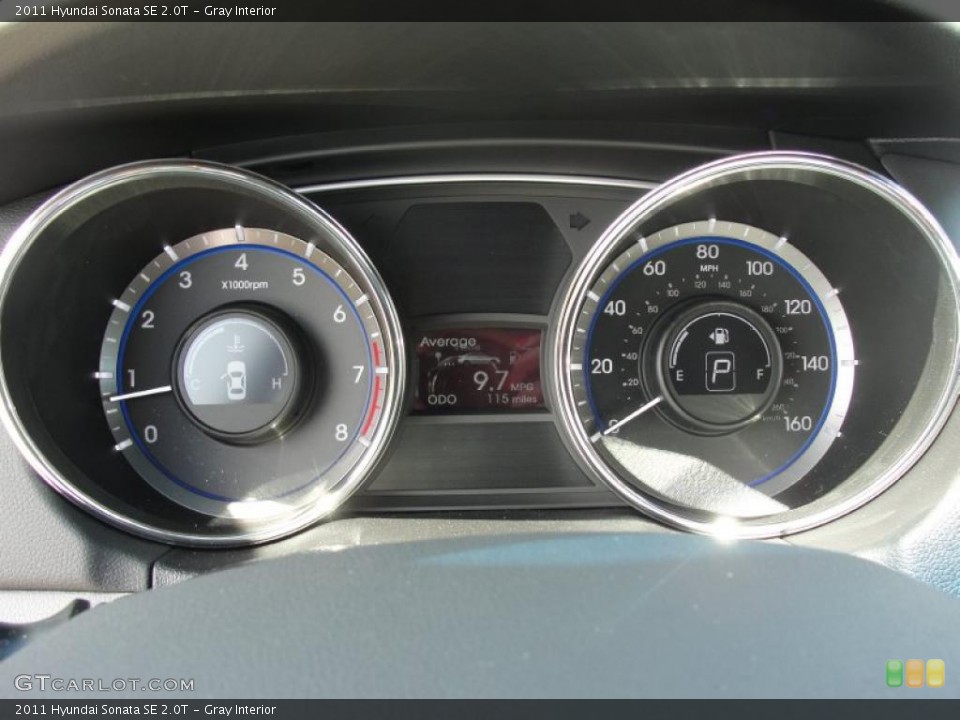 Gray Interior Gauges for the 2011 Hyundai Sonata SE 2.0T #46973055