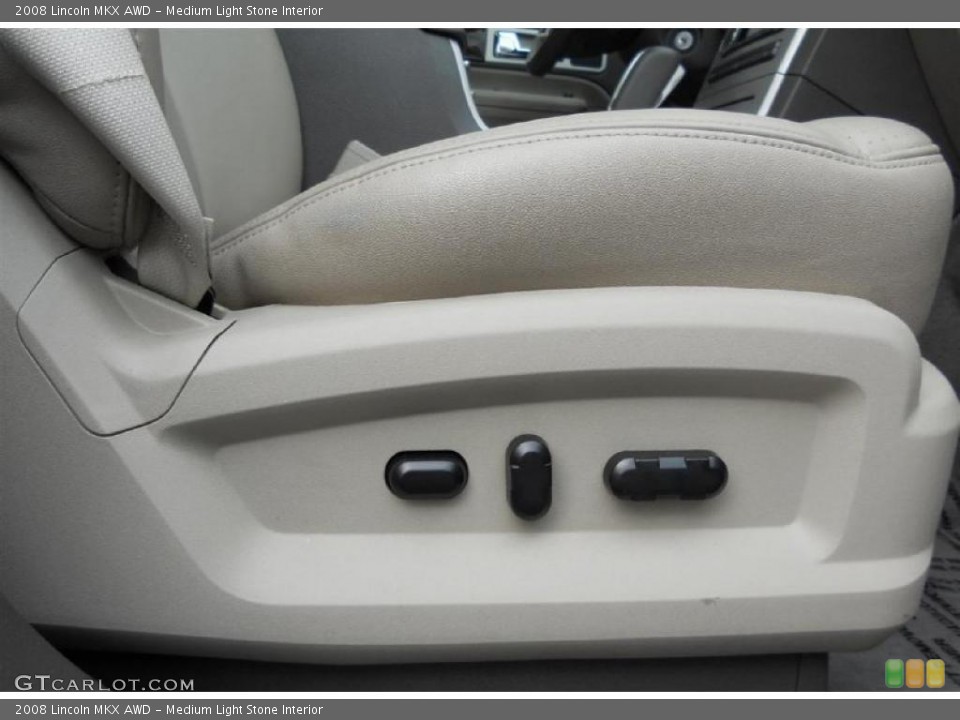 Medium Light Stone Interior Controls for the 2008 Lincoln MKX AWD #46974264