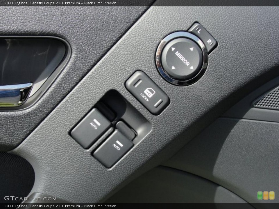 Black Cloth Interior Controls for the 2011 Hyundai Genesis Coupe 2.0T Premium #46974573