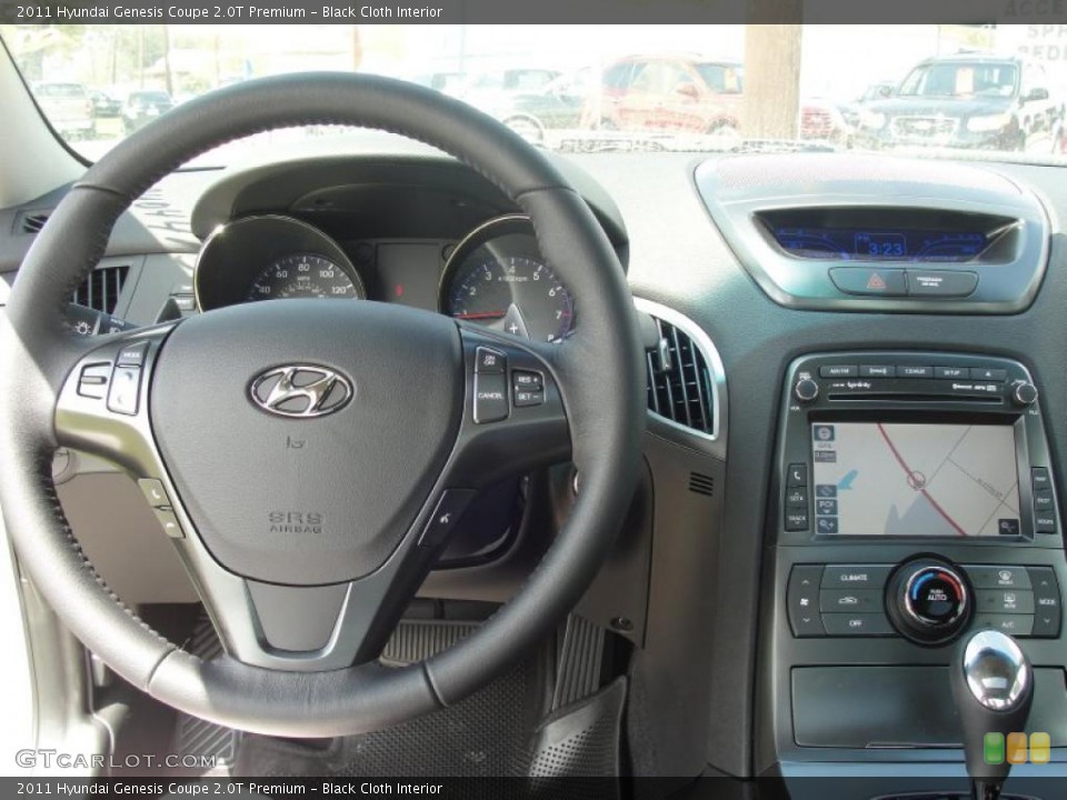 Black Cloth Interior Dashboard for the 2011 Hyundai Genesis Coupe 2.0T Premium #46974663