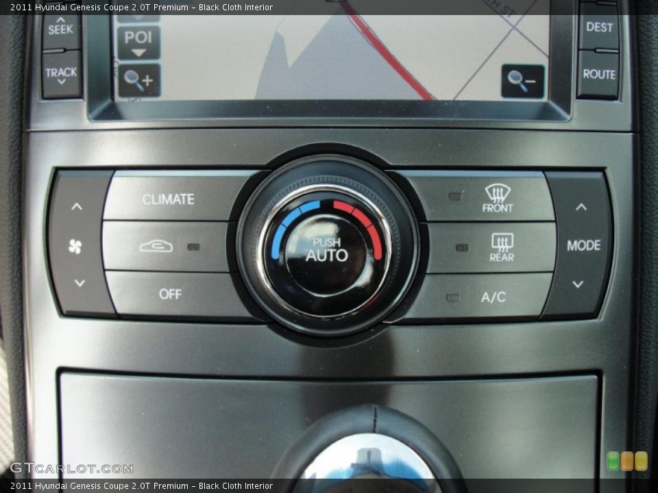 Black Cloth Interior Controls for the 2011 Hyundai Genesis Coupe 2.0T Premium #46974723