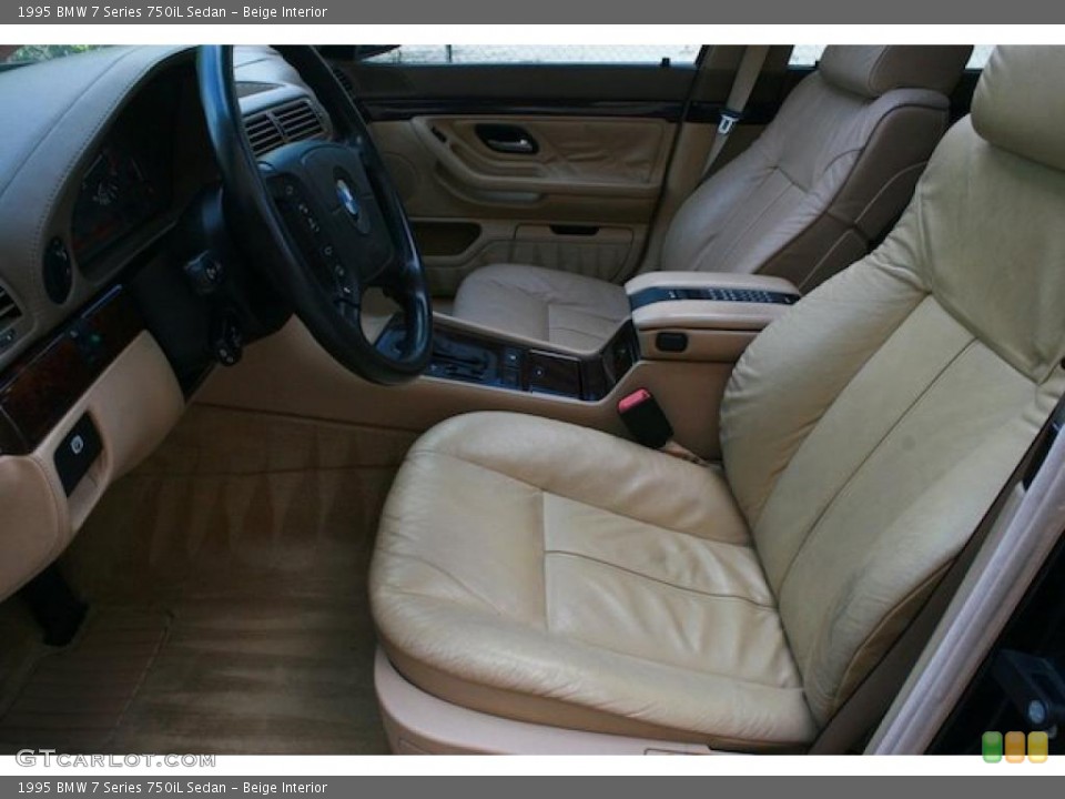 Beige Interior Photo for the 1995 BMW 7 Series 750iL Sedan #46975452