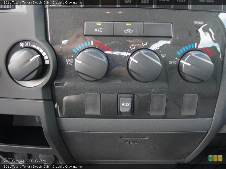 Graphite Gray Interior Controls for the 2011 Toyota Tundra Double Cab #46975833