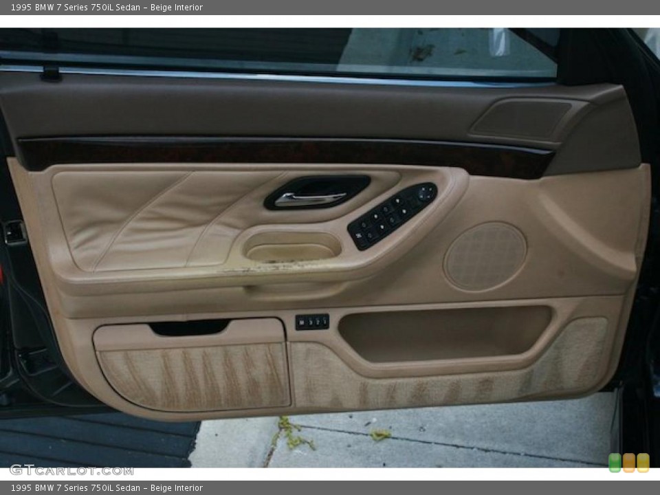 Beige Interior Door Panel for the 1995 BMW 7 Series 750iL Sedan #46975884