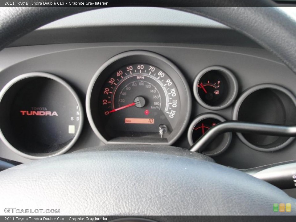 Graphite Gray Interior Gauges for the 2011 Toyota Tundra Double Cab #46975890