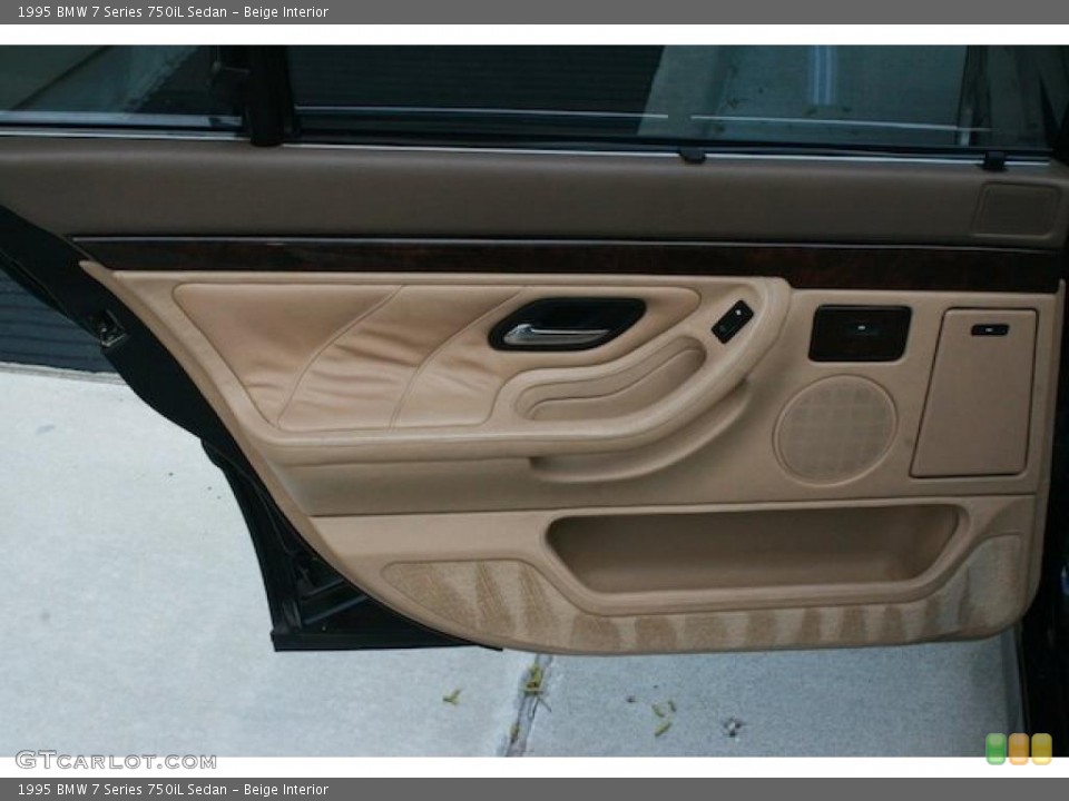 Beige Interior Door Panel for the 1995 BMW 7 Series 750iL Sedan #46975899