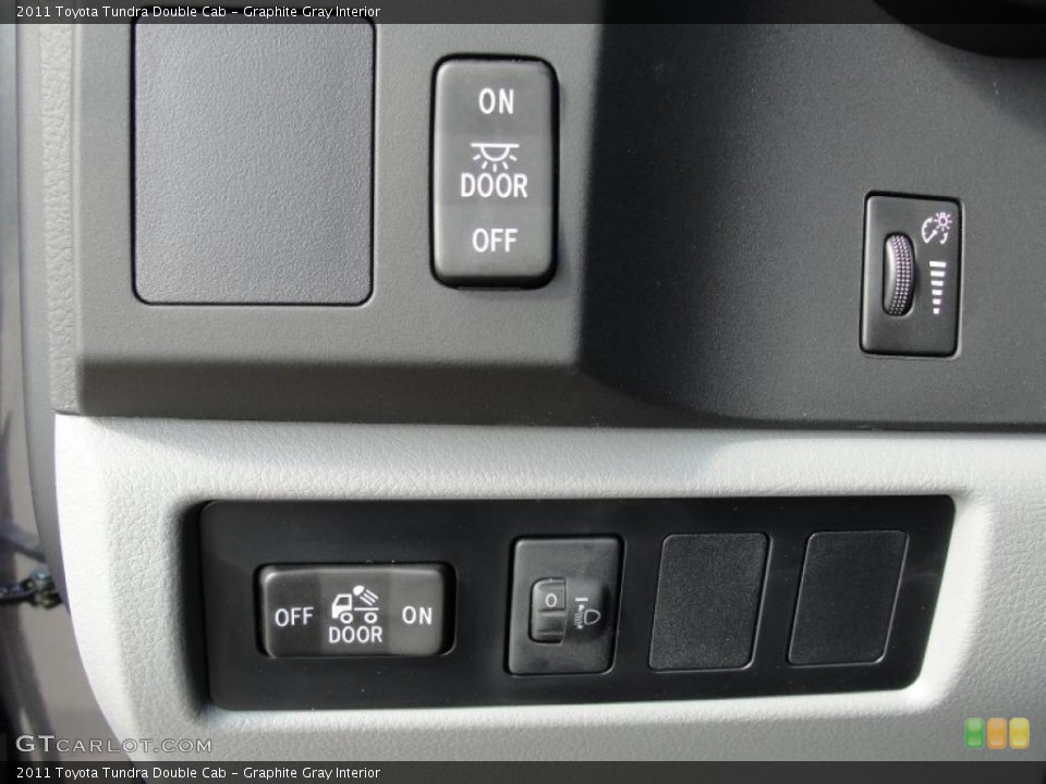 Graphite Gray Interior Controls for the 2011 Toyota Tundra Double Cab #46975908