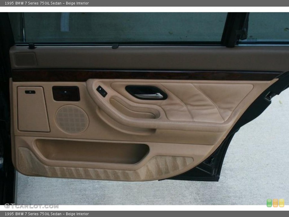 Beige Interior Door Panel for the 1995 BMW 7 Series 750iL Sedan #46975914