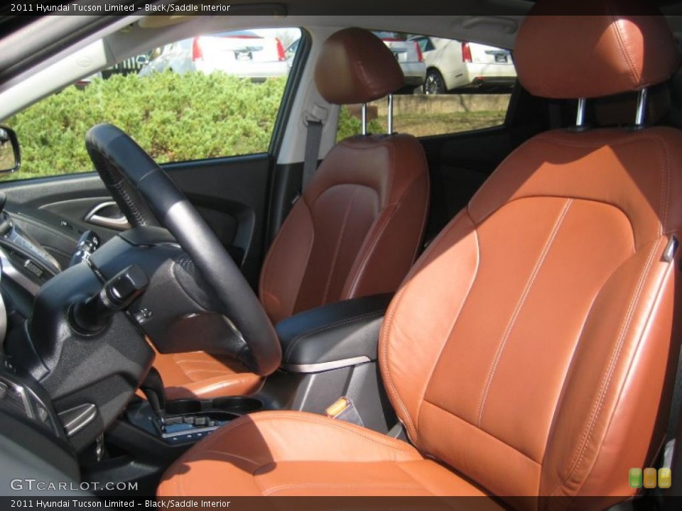 Black/Saddle Interior Photo for the 2011 Hyundai Tucson Limited #46976090