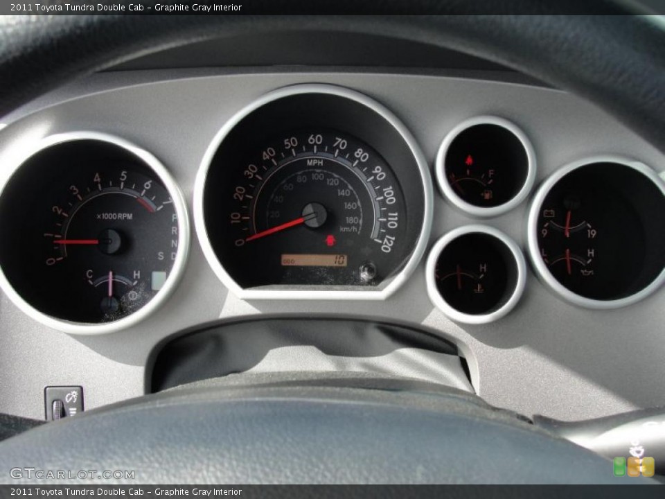 Graphite Gray Interior Gauges for the 2011 Toyota Tundra Double Cab #46976433