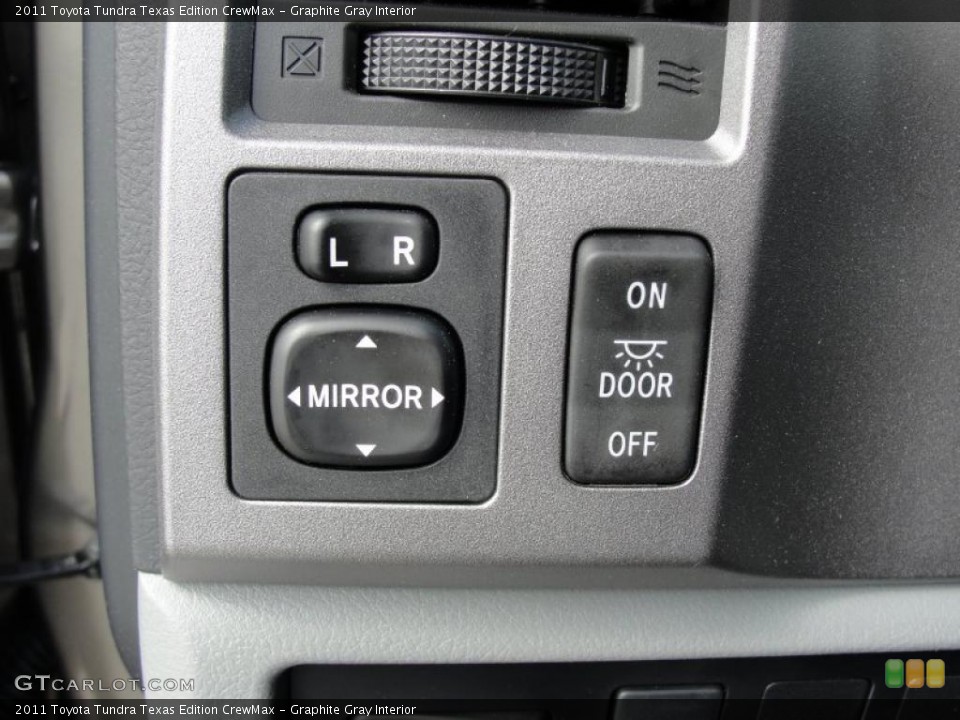 Graphite Gray Interior Controls for the 2011 Toyota Tundra Texas Edition CrewMax #46977036