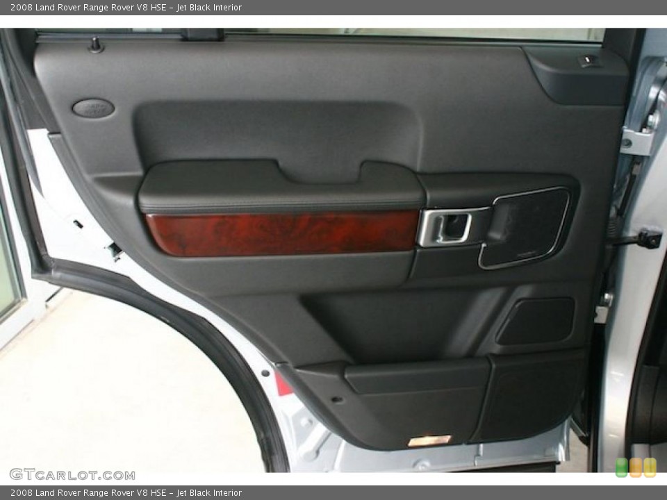 Jet Black Interior Door Panel for the 2008 Land Rover Range Rover V8 HSE #46977243