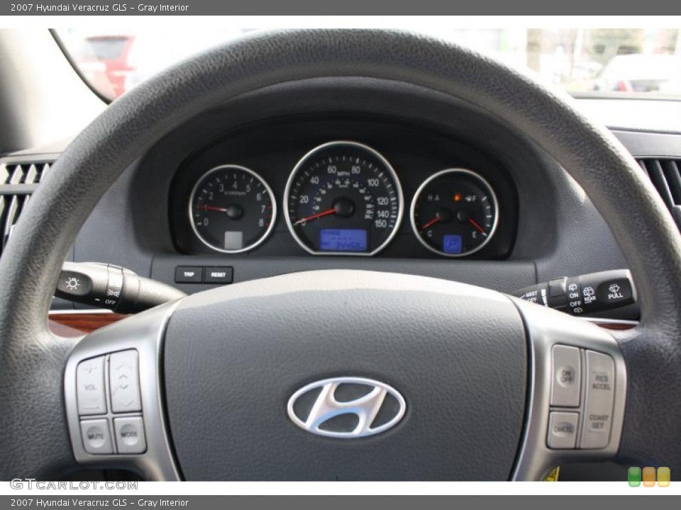 Gray Interior Steering Wheel for the 2007 Hyundai Veracruz GLS #46978695