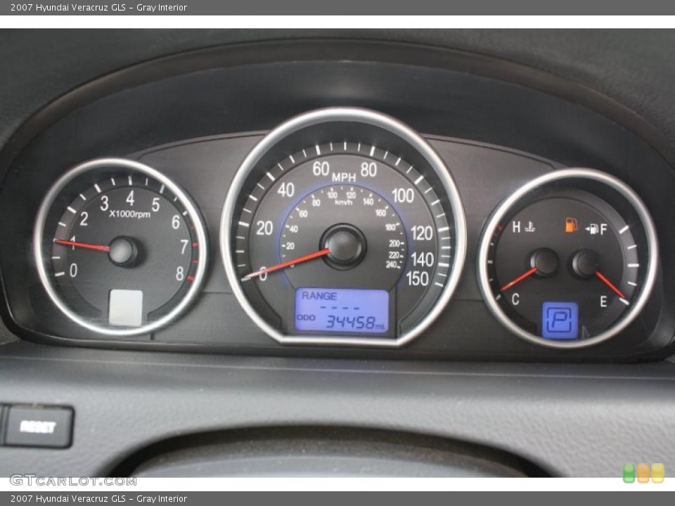 Gray Interior Gauges for the 2007 Hyundai Veracruz GLS #46978710