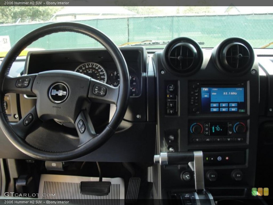 Ebony Interior Dashboard for the 2006 Hummer H2 SUV #46979109