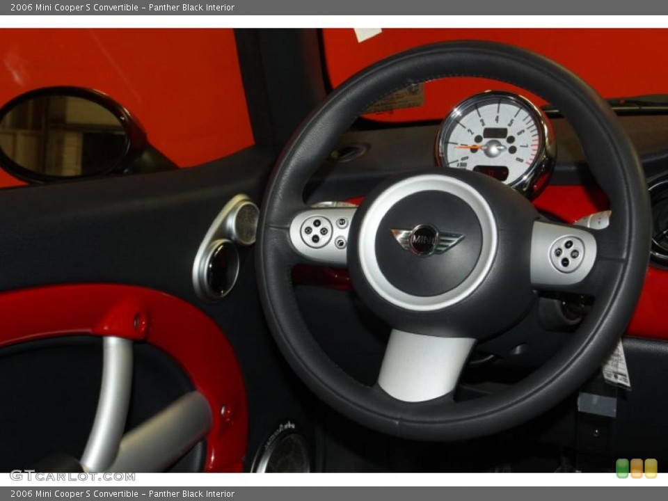 Panther Black Interior Steering Wheel for the 2006 Mini Cooper S Convertible #46979118
