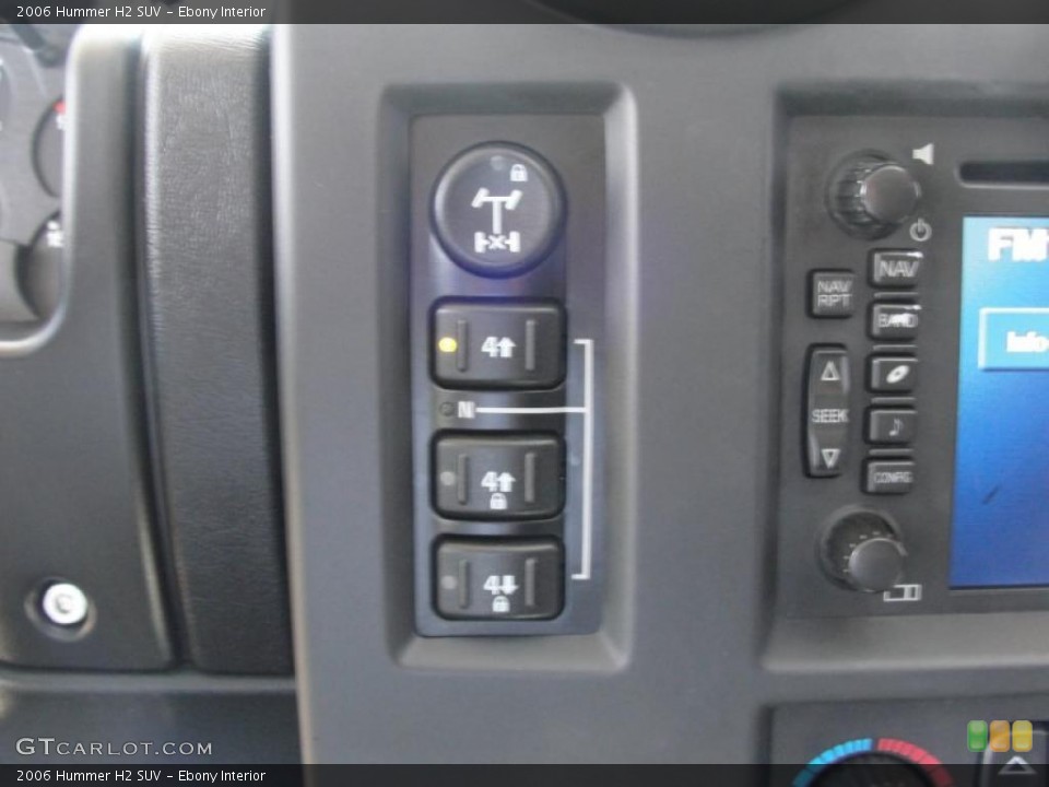 Ebony Interior Controls for the 2006 Hummer H2 SUV #46979169