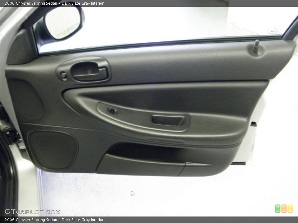 Dark Slate Gray Interior Door Panel for the 2006 Chrysler Sebring Sedan #46982964