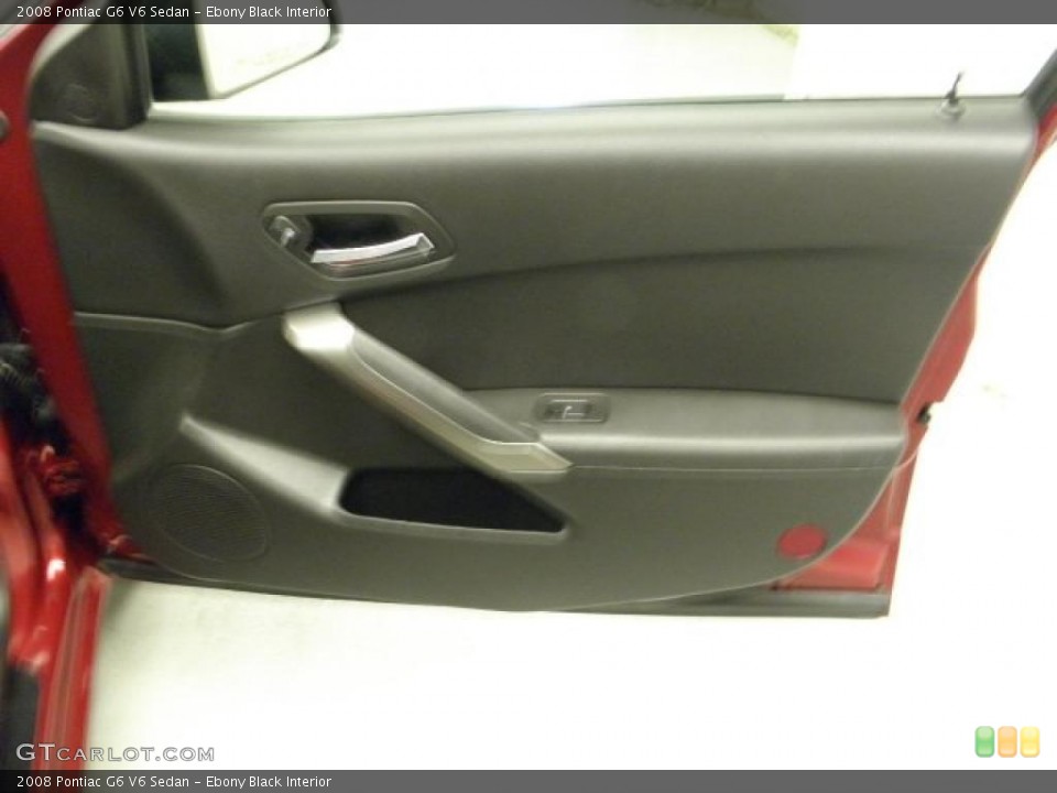 Ebony Black Interior Door Panel for the 2008 Pontiac G6 V6 Sedan #46983261