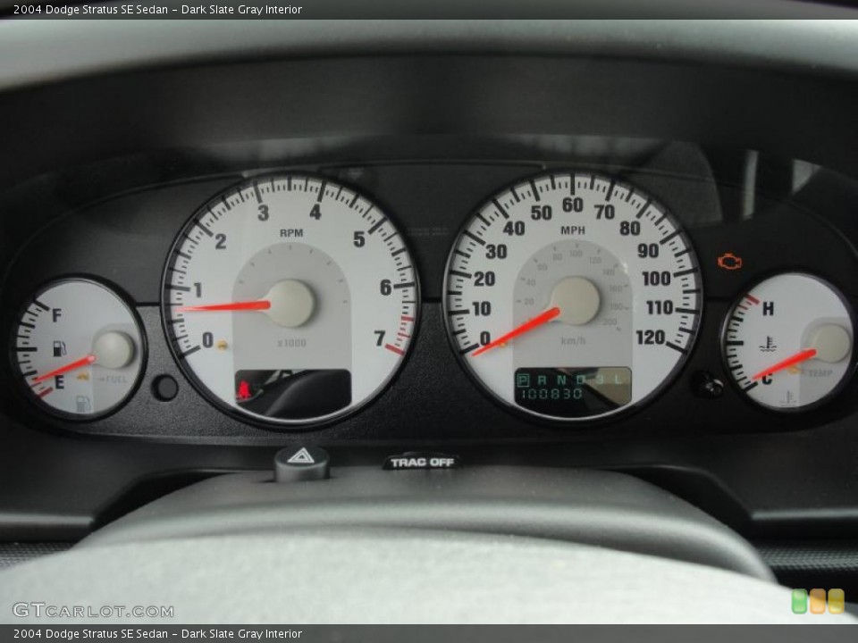 Dark Slate Gray Interior Gauges for the 2004 Dodge Stratus SE Sedan #46984356