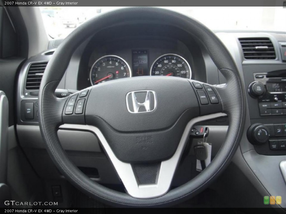 Gray Interior Steering Wheel for the 2007 Honda CR-V EX 4WD #46986060