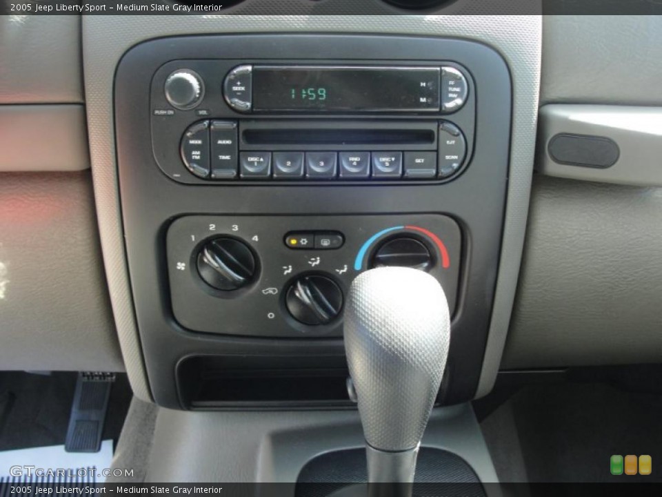 Medium Slate Gray Interior Controls for the 2005 Jeep Liberty Sport #46987266