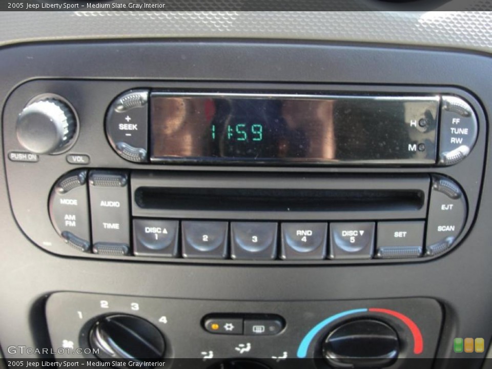 Medium Slate Gray Interior Controls for the 2005 Jeep Liberty Sport #46987281