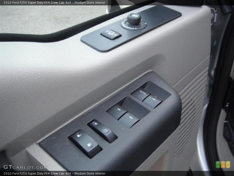Medium Stone Interior Controls for the 2010 Ford F250 Super Duty FX4 Crew Cab 4x4 #46987719