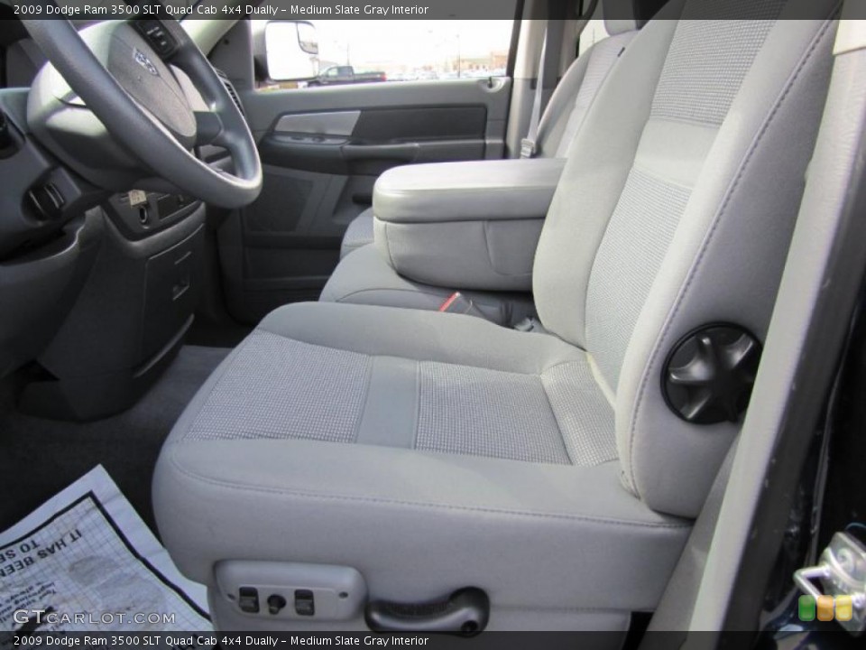 Medium Slate Gray Interior Photo for the 2009 Dodge Ram 3500 SLT Quad Cab 4x4 Dually #46988136