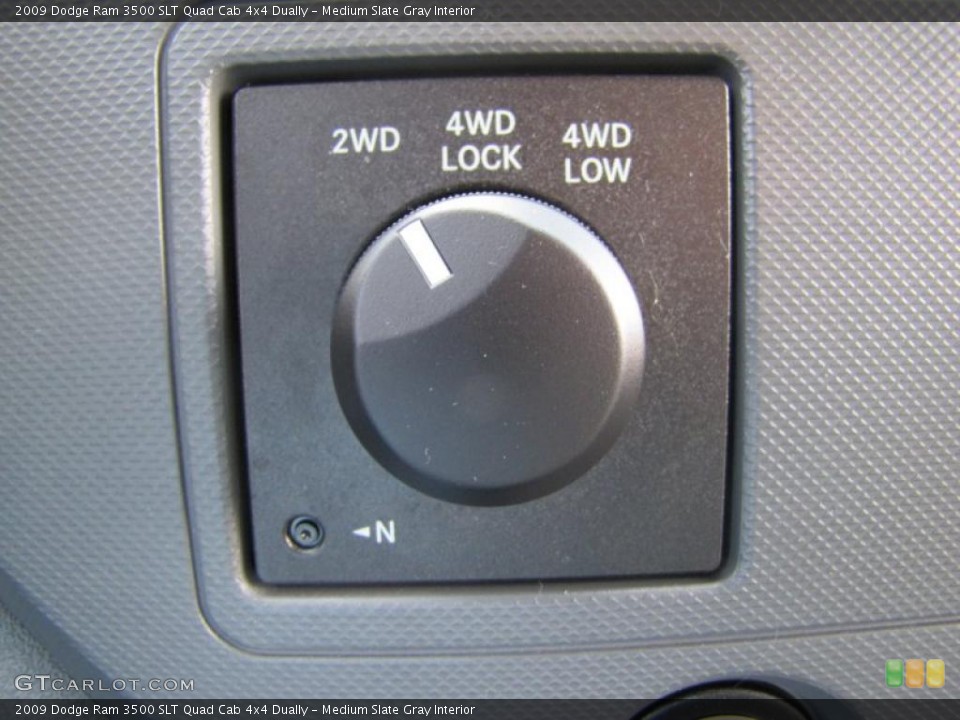 Medium Slate Gray Interior Controls for the 2009 Dodge Ram 3500 SLT Quad Cab 4x4 Dually #46988196