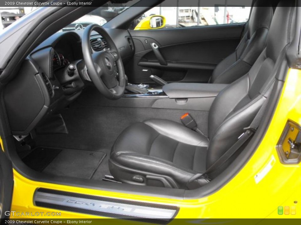 Ebony Interior Photo for the 2009 Chevrolet Corvette Coupe #46988649