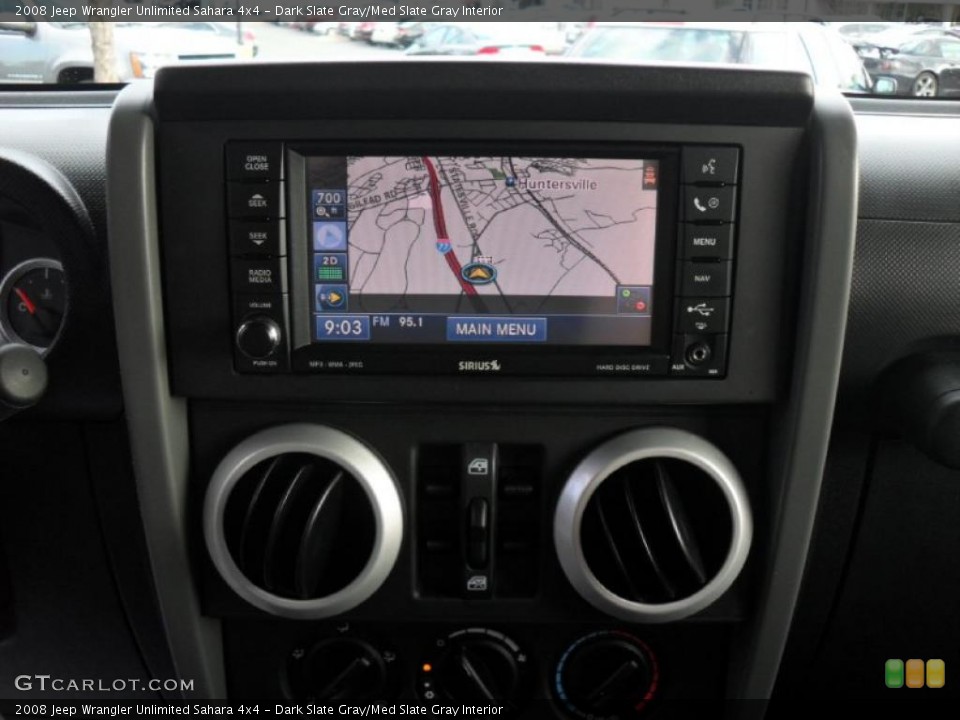 Dark Slate Gray/Med Slate Gray Interior Navigation for the 2008 Jeep Wrangler Unlimited Sahara 4x4 #46988718