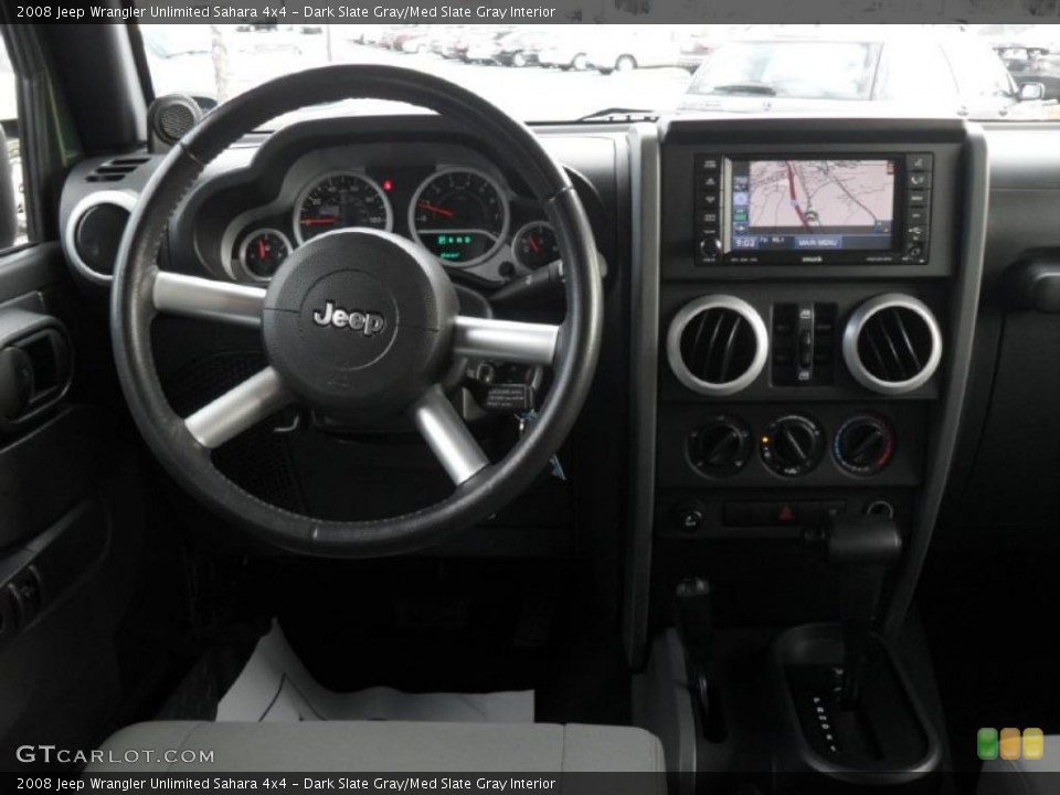 Dark Slate Gray/Med Slate Gray Interior Dashboard for the 2008 Jeep Wrangler Unlimited Sahara 4x4 #46988778