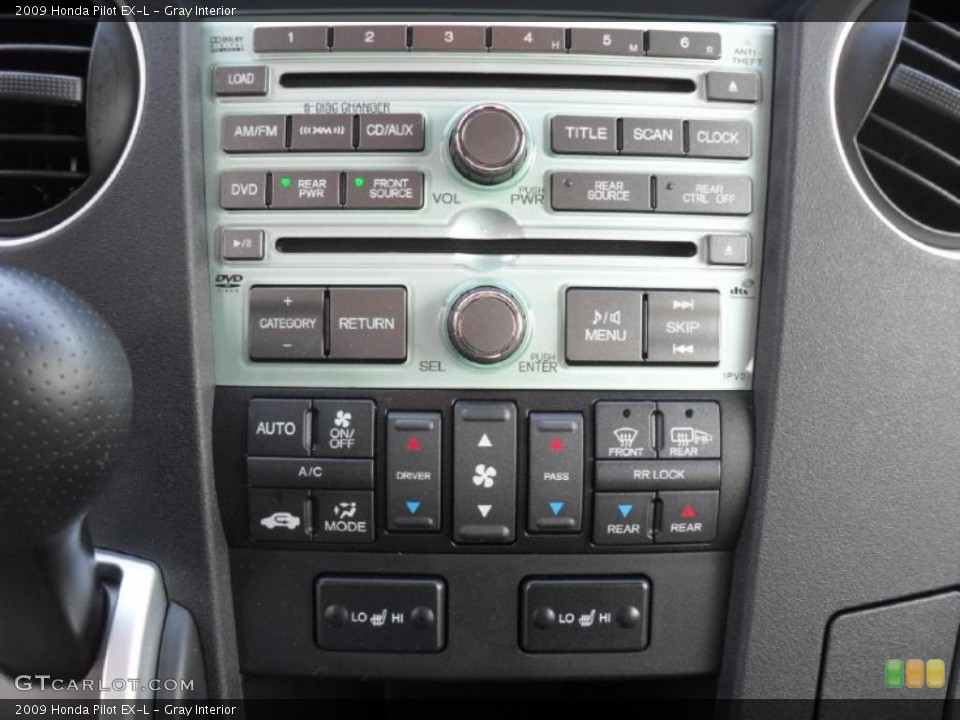 Gray Interior Controls for the 2009 Honda Pilot EX-L #46989080