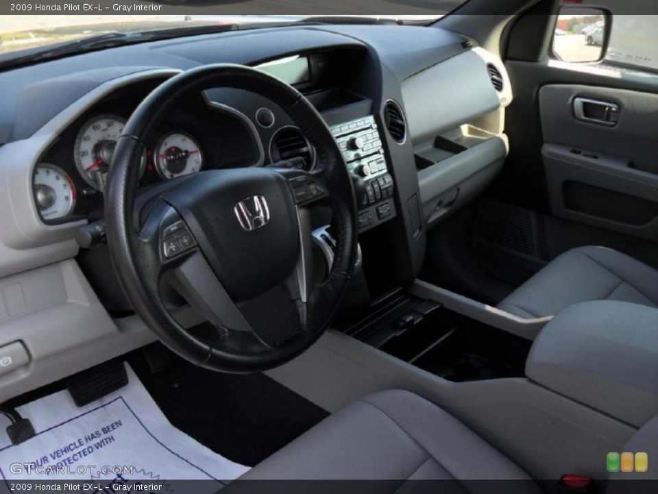 Gray Interior Prime Interior for the 2009 Honda Pilot EX-L #46989291