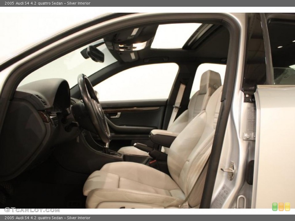 Silver Interior Photo for the 2005 Audi S4 4.2 quattro Sedan #46989753
