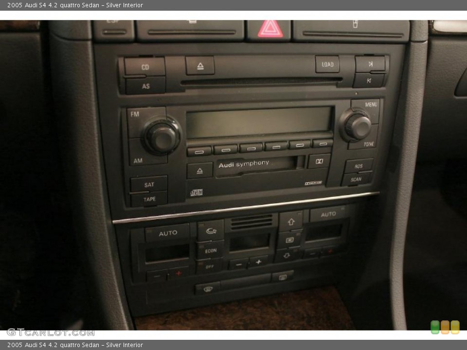 Silver Interior Controls for the 2005 Audi S4 4.2 quattro Sedan #46989807