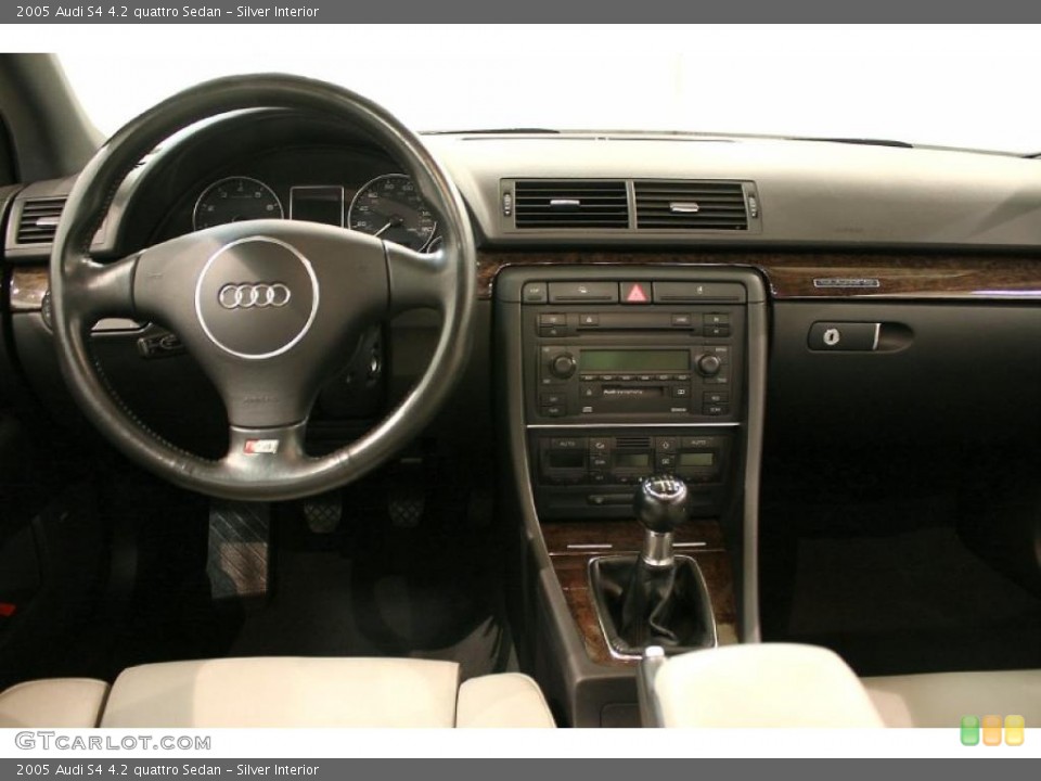 Silver Interior Dashboard for the 2005 Audi S4 4.2 quattro Sedan #46989885