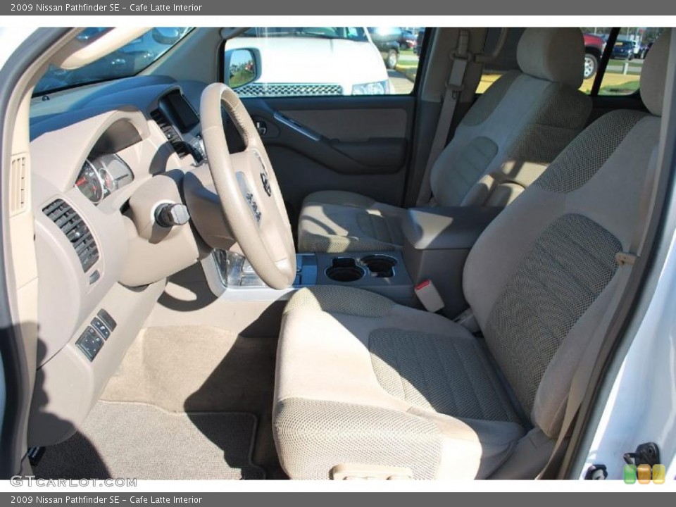 Cafe Latte Interior Front Seat for the 2009 Nissan Pathfinder SE #46990461